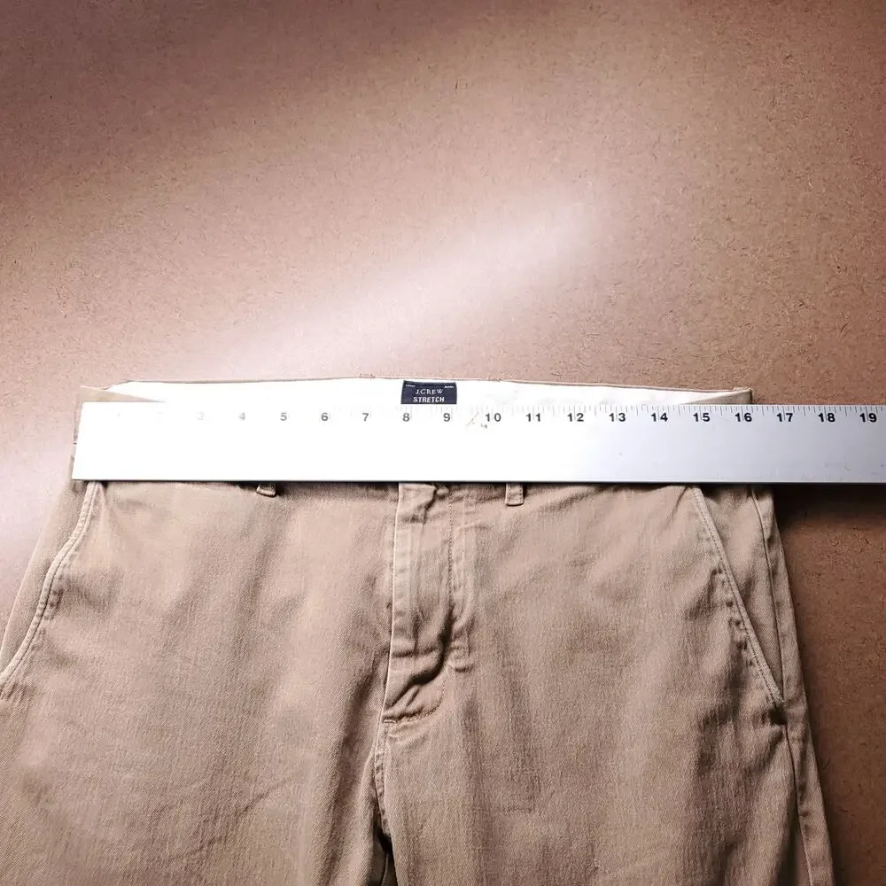J Crew 484 Slim Straight Chino Pants Men 32 Brown Stretch Casual Gorpcore 90s